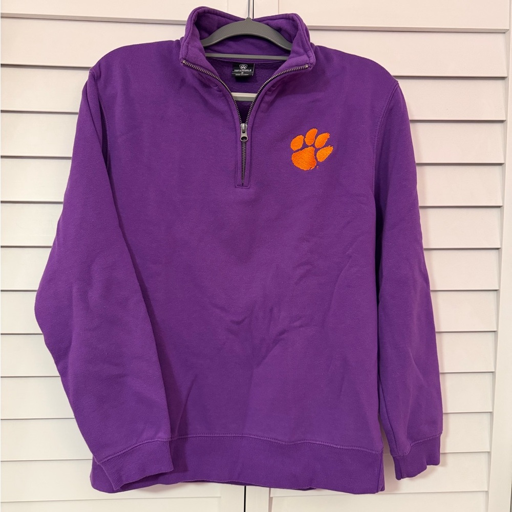 Top of the World Clemson Zip-Up Sweatshirt with Tiger Paw